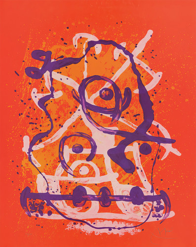 Expressionist orange lila - expressionist,