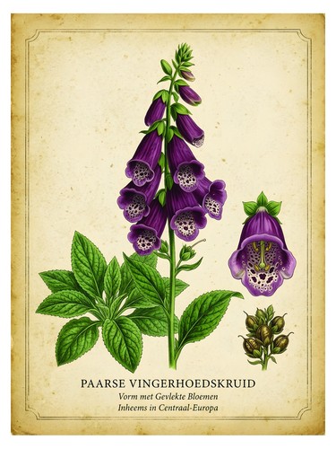 Lila blumen vintage - vintage, poster