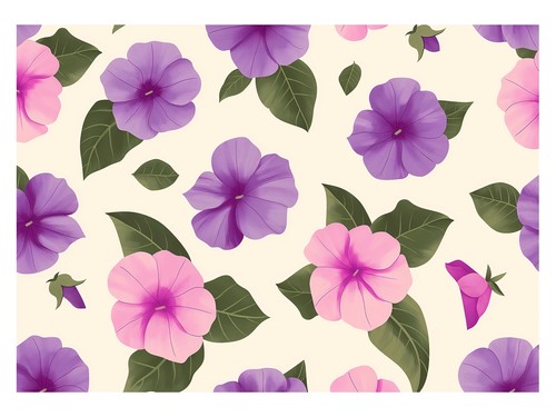 Rosa lila blumenmuster - &,