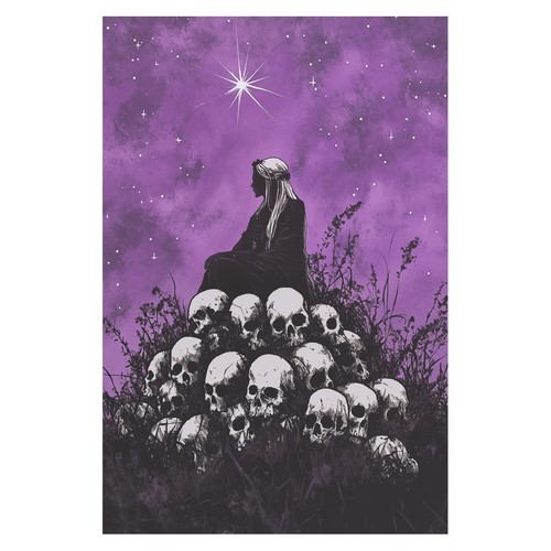 Lila gothic illustration - gothic,