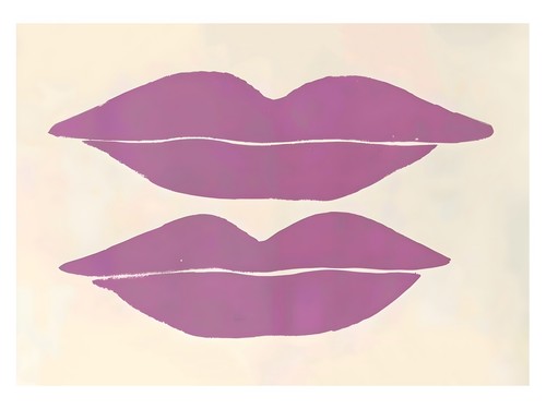 Lila lippen pop art - pop, |