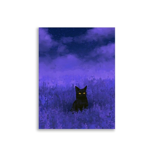 Schwarze katze poster - schwarze,