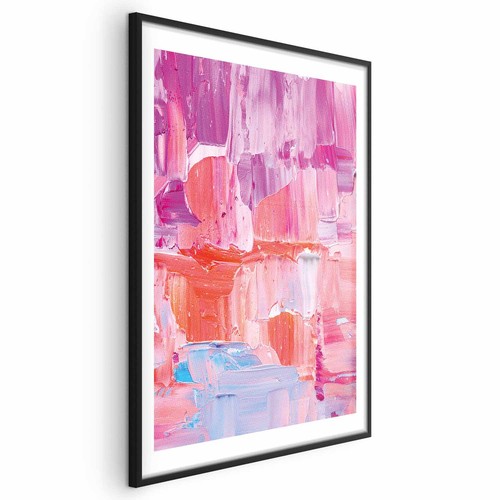 Poster farbenfrohe striche - -,