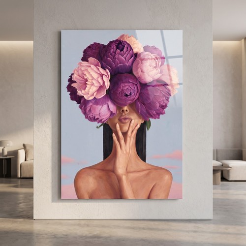 Wandbild frau mit - wandbild, vor
