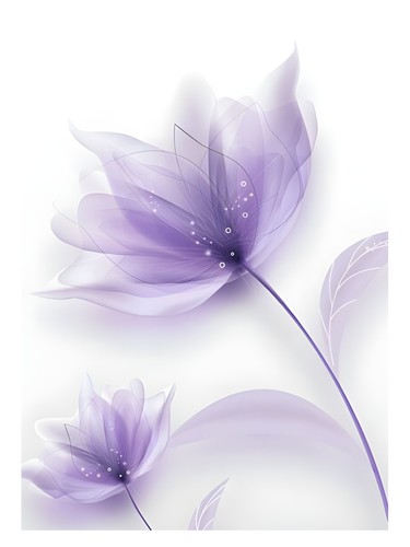 Lila blumen moderner - lila,