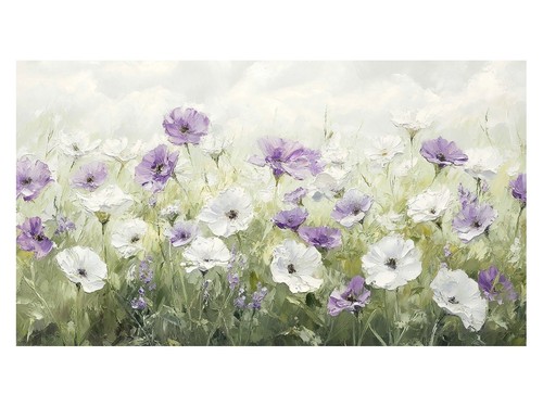 Lila und weiße blumen - lila,