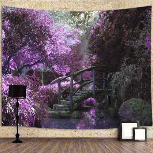 Lila blatt garten poster - lila, xxl