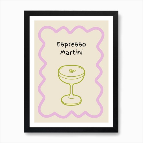 Espresso martini doodle poster - doodle,
