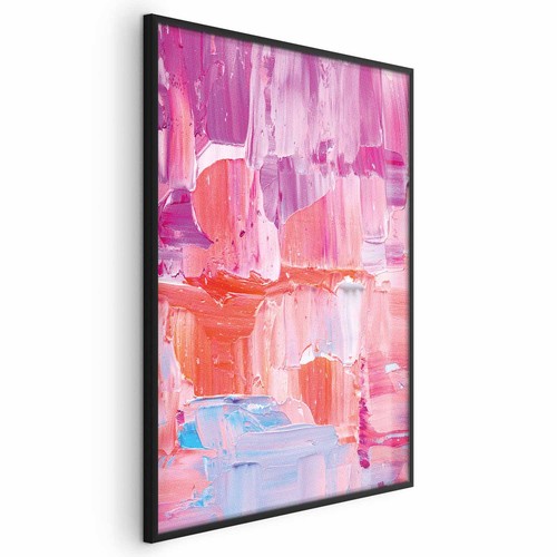 Poster farbenfrohe striche - -,