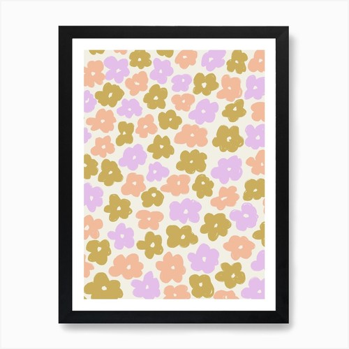 Gänseblümchen muster lila - gänseblümchen,