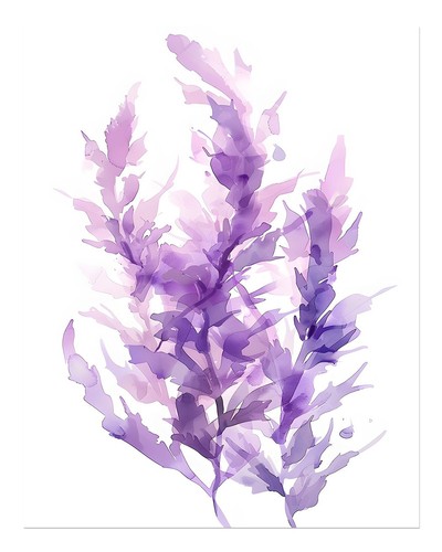 Elegantes lila botanisches