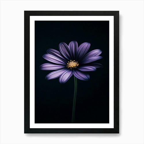 Lila blume kunstdruck - blume,
