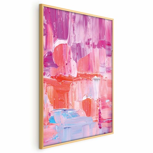 Poster farbenfrohe striche - poster,