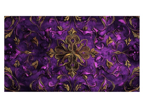 Lila und gold - lila,