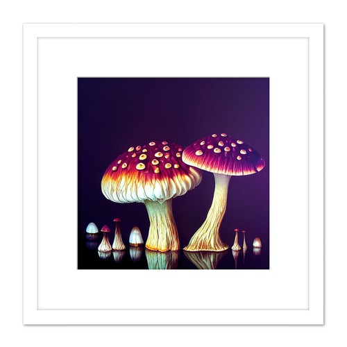 Pilz lila gelb pilze - gelb,