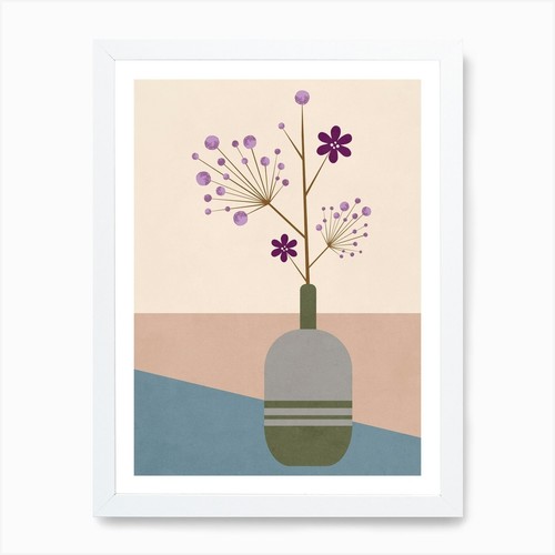 Lila blume kunstdruck - lila,