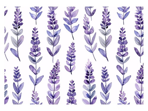 Lila botanisches aquarell - lila,