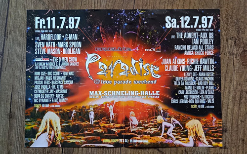 Original flyer paradise love - paradise, @
