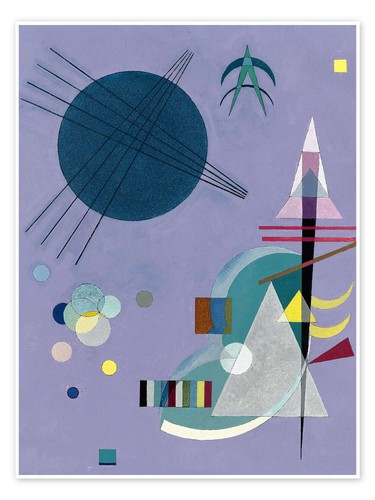 Poster violett grün wassily - violett,