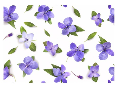 Lila blumenmuster poster - blumenmuster,
