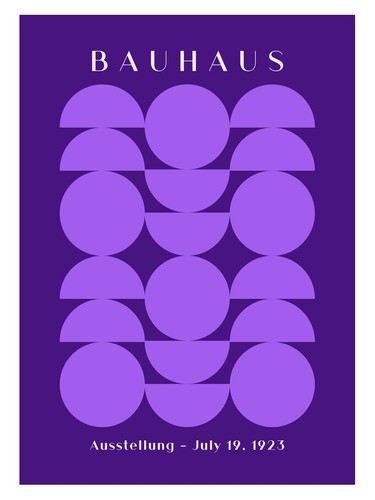 Lila bauhaus geometrisches - bauhaus,