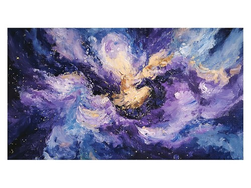 Lila kosmisches abstraktes - kosmisches,